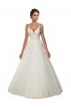 Avorio Abito da ballo Sottili Tulle Pizzo Boho Abiti da sposa Outlet
