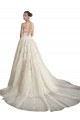 Avorio & Champagne Linea A Illusione Tulle Abiti da sposa Outlet