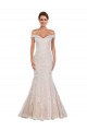 Avorio & Champagne Stile sirena Pizzo Classico Abiti da sposa Outlet