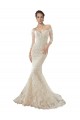 Avorio & Champagne Stile sirena Tulle Pizzo Abiti da sposa Outlet