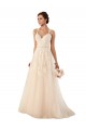 Avorio Linea A Innamorato Tulle Pizzo Abiti da sposa Outlet