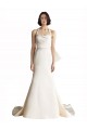 Avorio Stile sirena Capestro Raso Spiaggia Abiti da sposa Outlet