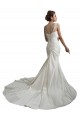 Avorio Stile sirena Innamorato Raso Spiaggia Abiti da sposa Outlet
