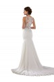 Avorio Stile sirena Innamorato Sweep treno Pizzo Crespo Elastico Abiti da sposa Outlet