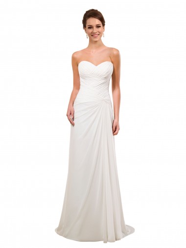 Avorio Tubino Innamorato Chiffona Abiti da sposa Outlet