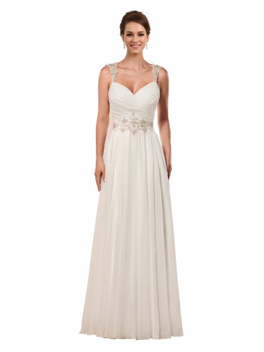 Avorio Tubino Innamorato Chiffona Abiti da sposa Outlet