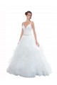 Bianco Abito da ballo Sottili Innamorato Tulle Spiaggia Abiti da sposa Outlet