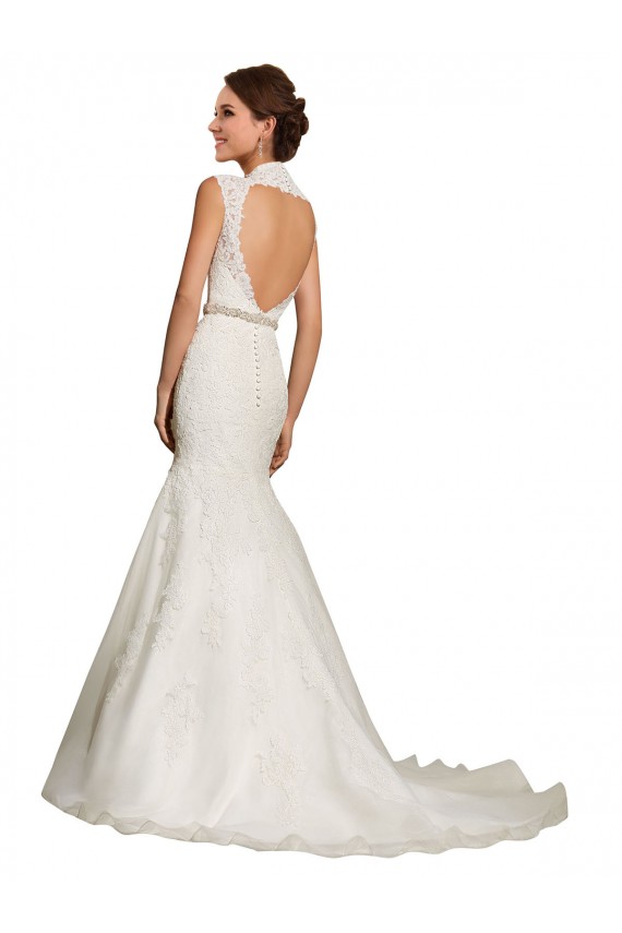 Bianco Stile sirena Innamorato Tulle Pizzo Abiti da sposa Outlet
