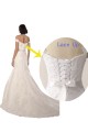 Bianco Stile sirena Pizzo Spiaggia Abiti da sposa Outlet