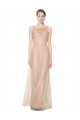 Blush 95 Tubino Illusione Innamorato Tulle Lunga Abiti da damigella donore Outlet