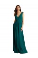 Cacciatore verde Linea A Scollatura a V Chiffona Pizzo Lunga Abiti da damigella donore Outlet