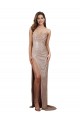 Champagne Stile sirena Scoop Paillettes Lunga Formali Abiti da damigella donore / Abiti da sera / Abiti da ballo Outlet