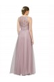 Light Lilac Linea A Innamorato Tulle Pizzo Lunga Abiti da damigella donore Outlet