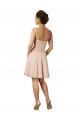 Rosa Linea A Innamorato Al ginocchio Chiffona Pizzo Corto Abiti da damigella donore / Abiti da cocktail Outlet