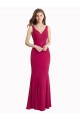 Rosso Stile sirena Alto Collo Chiffona Lunga Abiti da damigella donore / Abiti da ballo Outlet