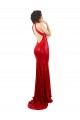 Rosso Stile sirena Capestro Alto Collo Paillettes Lunga Formali Abiti da damigella donore / Abiti da sera / Abiti da ballo Outlet