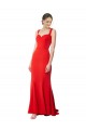 Rosso Stile sirena Innamorato Alto Collo Crespo Elastico Lunga Formali Abiti da damigella donore / Abiti da sera / Abiti da ballo Outlet
