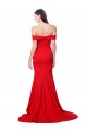 Rosso Stile sirena Innamorato Crespo Elastico Lunga Formali Abiti da damigella donore / Abiti da sera / Abiti da ballo Outlet