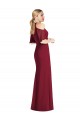 Verde salvia Stile sirena Capestro Chiffona Lunga Abiti da damigella donore Outlet