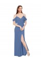 Windsor Blu Linea A Chiffona Lunga Abiti da damigella donore Outlet