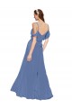 Windsor Blu Linea A Chiffona Lunga Abiti da damigella donore Outlet