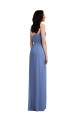 Windsor Blu Linea A Sottili Chiffona Lunga Abiti da damigella donore Outlet