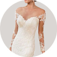 Manica lunghe Abiti da sposa Outlet