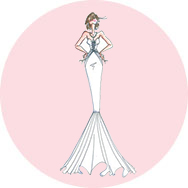Stile sirena Abiti da sposa Outlet